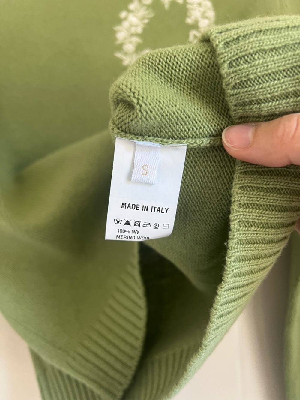 Le Lion x Parterre Women’s 100% Merino Wool Crewneck Sweater Sz small - Picture 6 of 7